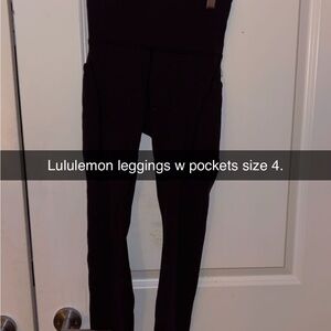 lululemon athletica Black Leggings with Pockets